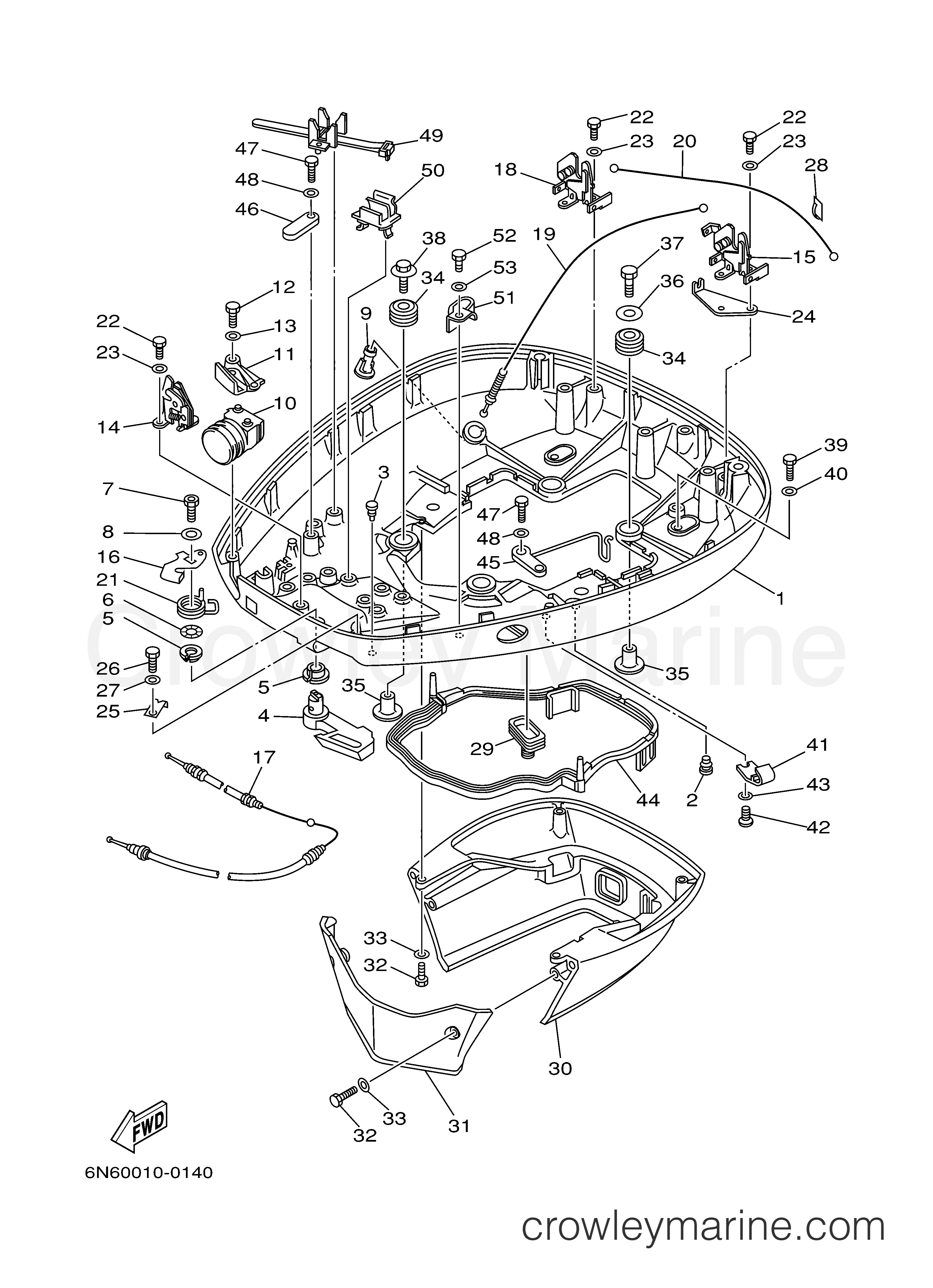 Yamaha Motors C115TXRY - BOTTOM COWLING