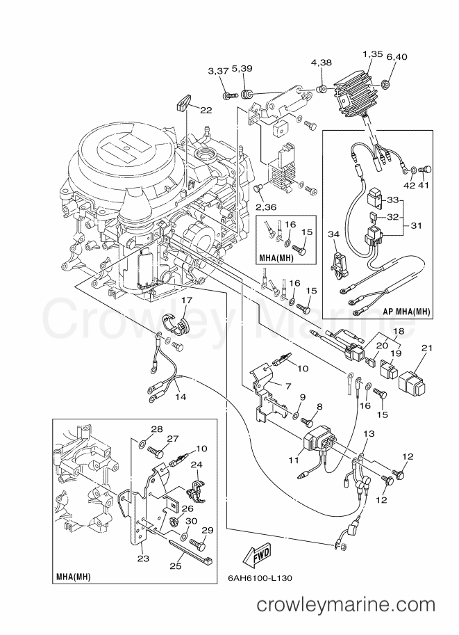 Yamaha Motors F20MHA (6AH6) [100] - ELECTRICAL 2
