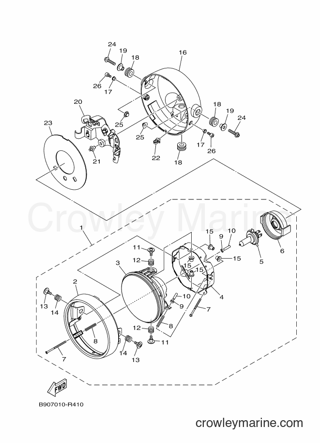 2016 Street Bike MTM850 - MTM850 (B90B) [010] - HEADLIGHT