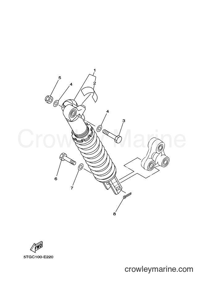 2006 ATV YFZ450 - YFZ450 (5TGE) [010] - REAR SUSPENSION