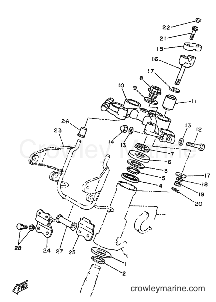 1996 Street Bike SR250 - SR250 (21L2) [99B] - STEERING