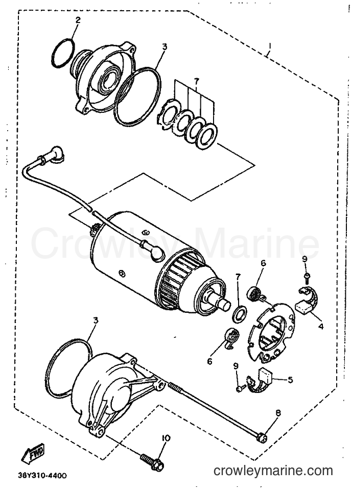 Yamaha Motors FJ1200 (1TX) [99A] - STARTING MOTOR