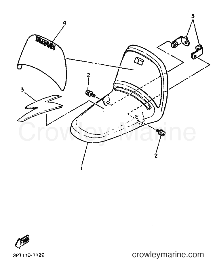 1992 Dirt Bike PW50 - PW50 (3PT8) [030] - FRONT FENDER