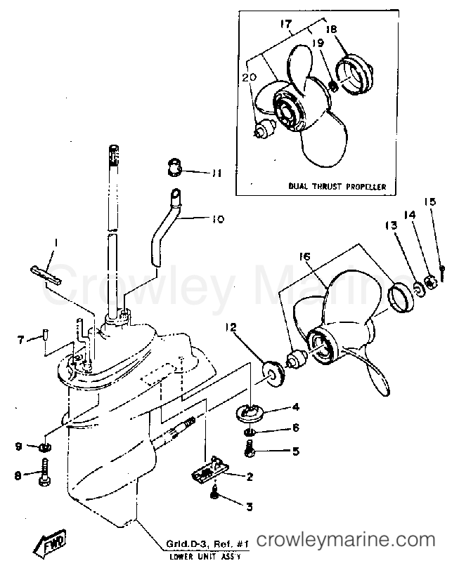 Yamaha Motors F9.9LJ - LOWER DRIVE 2