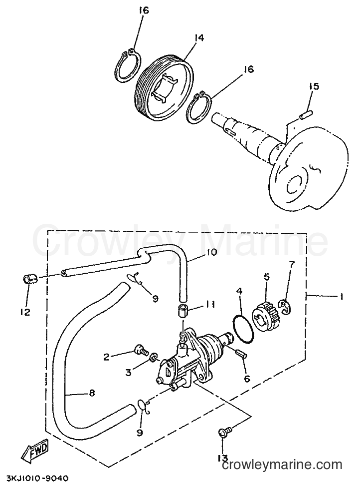 1992 Scooter YE50 - YE50 (4EE1) [999] - OIL PUMP
