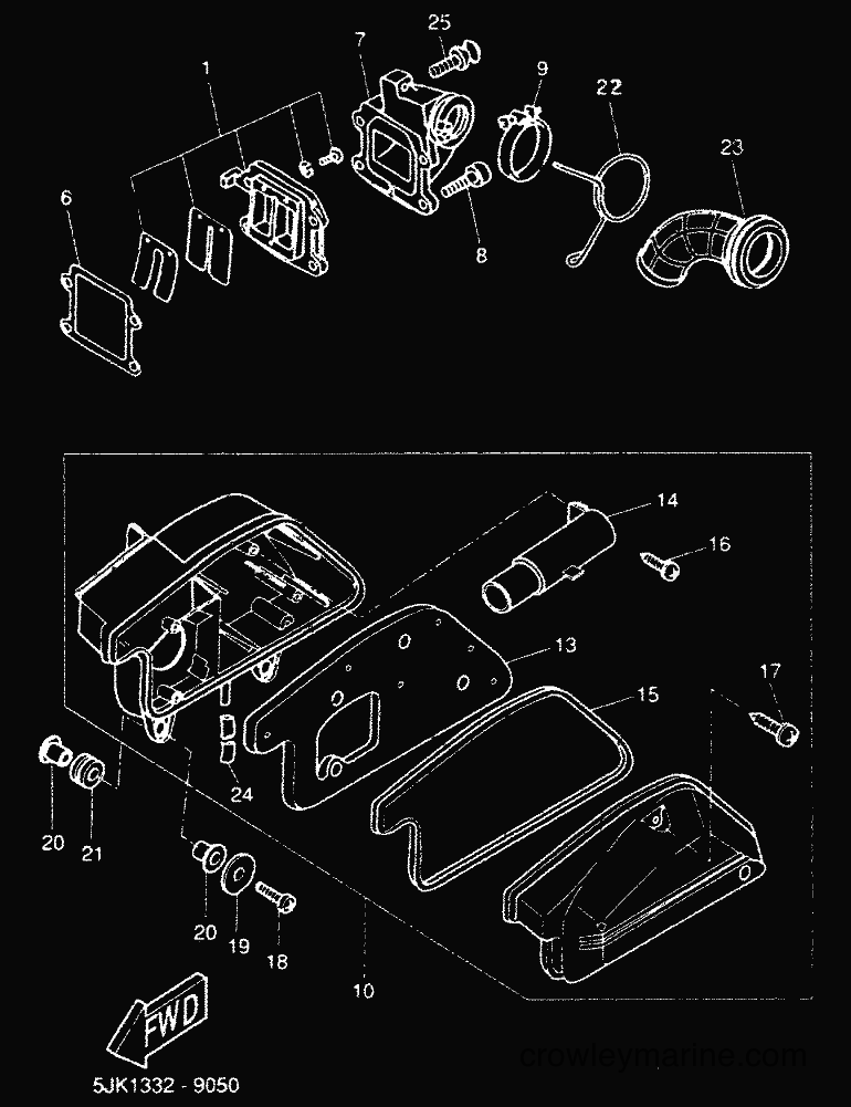 2000 Scooter CW50RS - CW50RS (5JK3) [010] - CRANKCASE