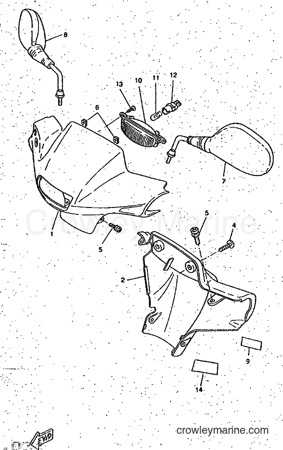 1997 Scooter CW50RS - CW50RS (4TDA) [999] - COWLING 1