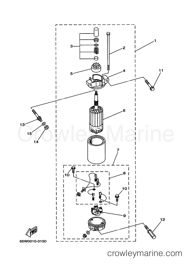 Yamaha Motors T25TLR (68U) [080] - STARTING MOTOR