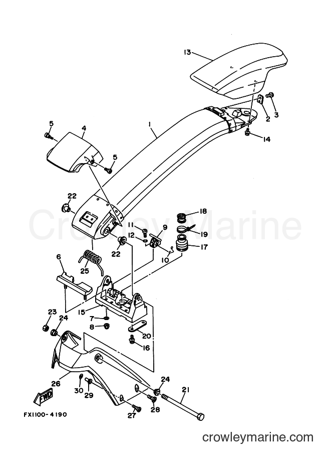 Yamaha Motors 700FX (FX1E) [010] - STEERING 2