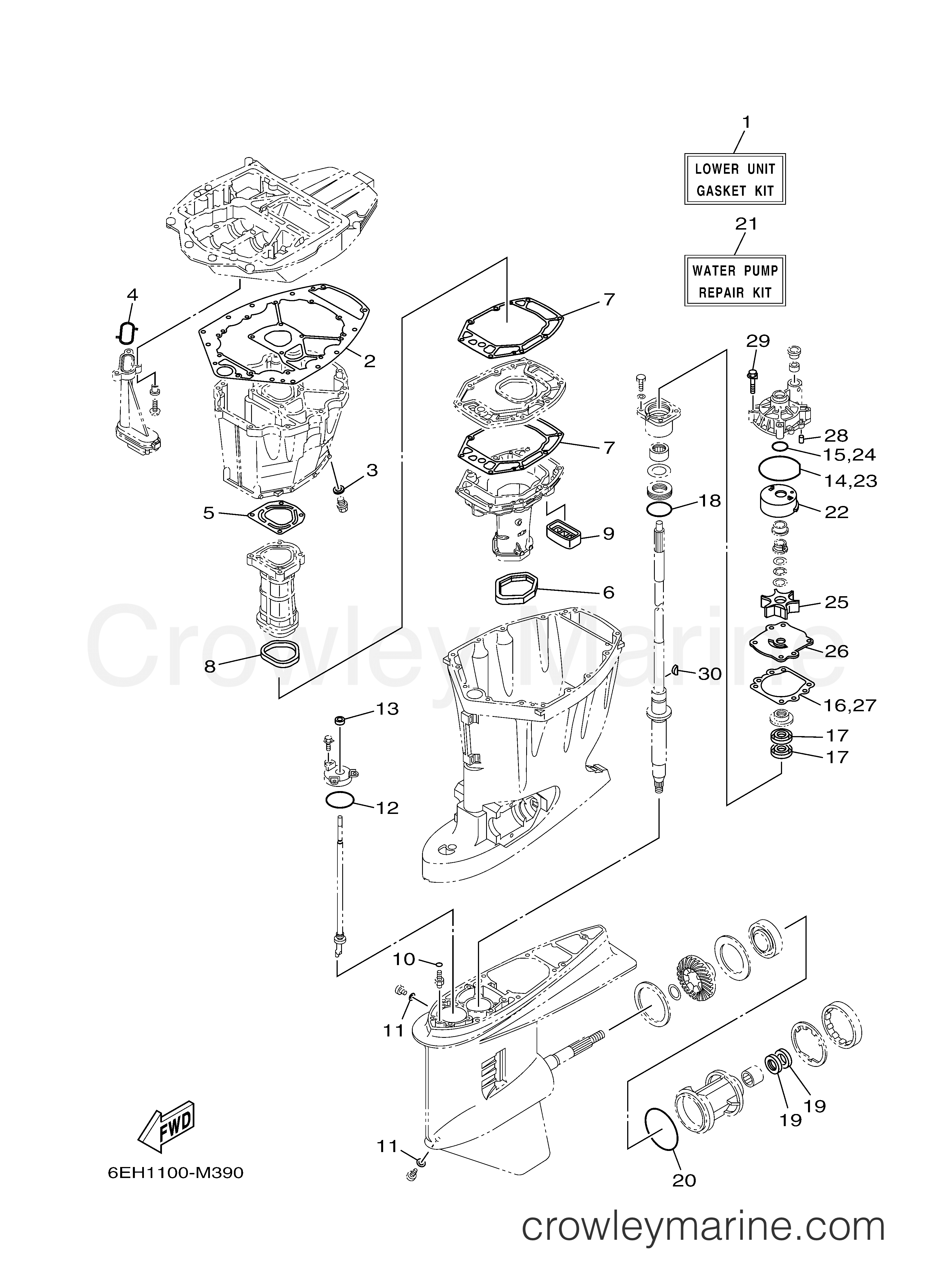 Yamaha Motors VF150LA - REPAIR KIT 2