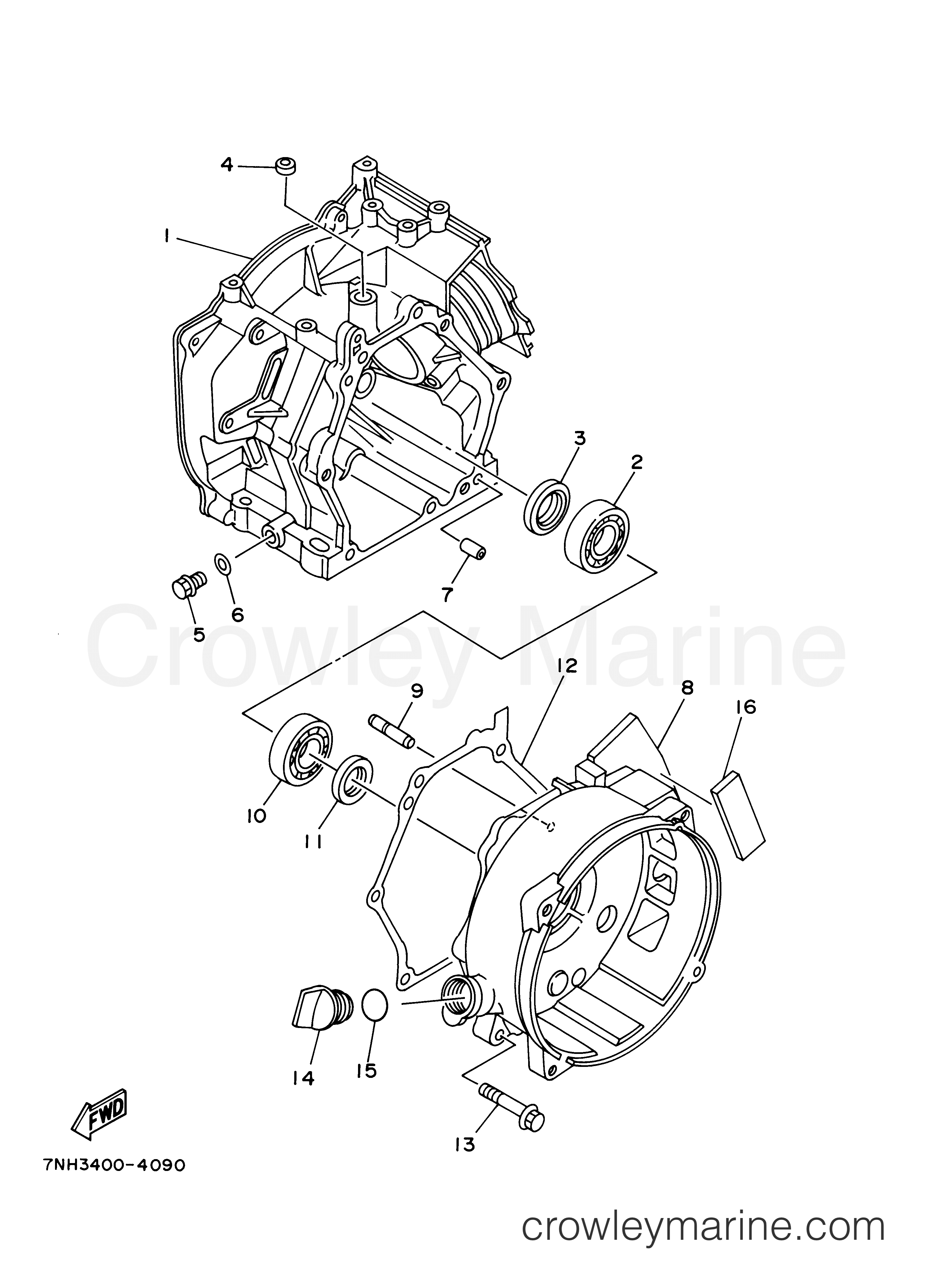 Yamaha Motors EF2600C - CRANKCASE