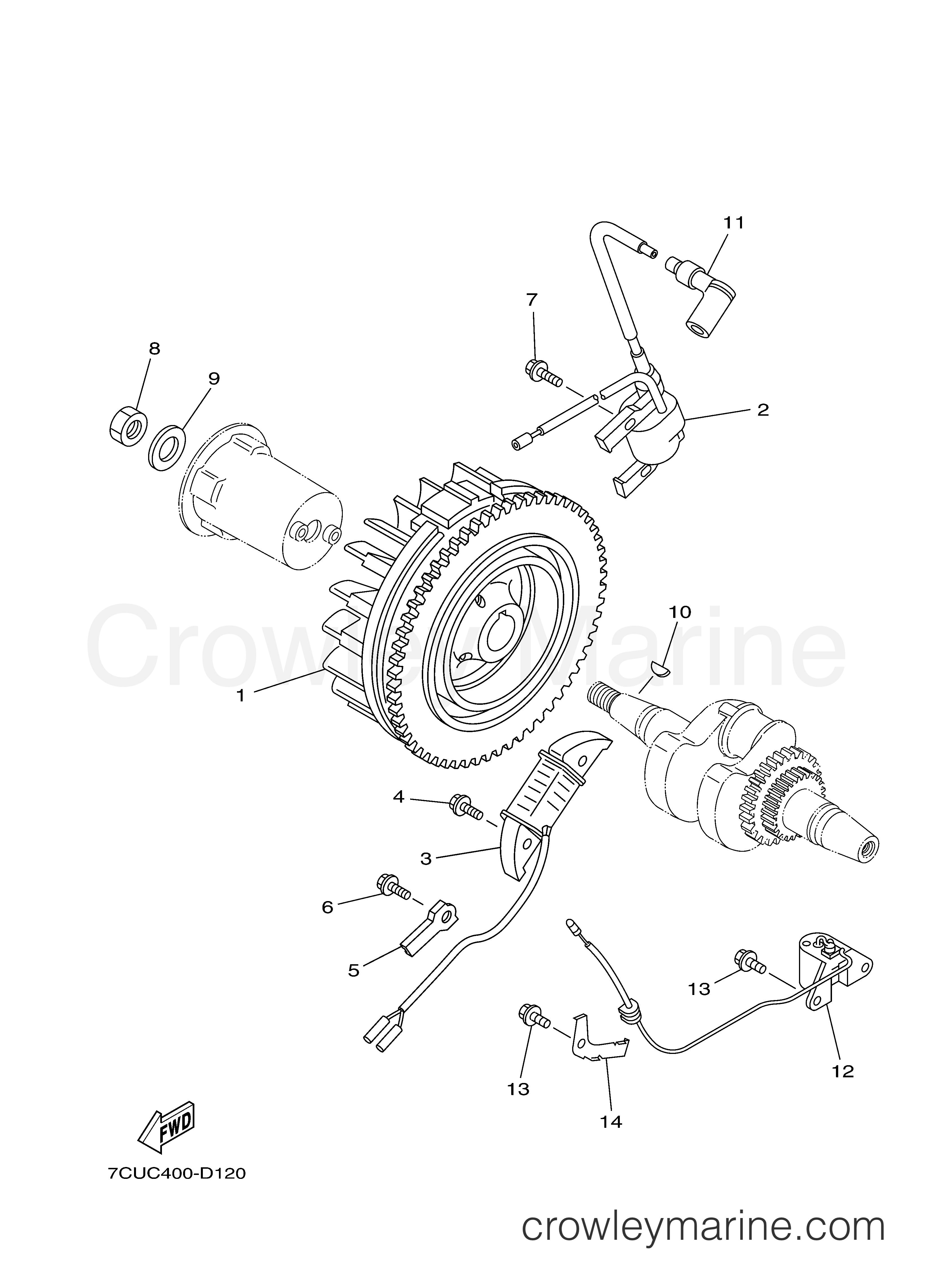 Yamaha Motors MZ360K3UCOF - MAGNETO