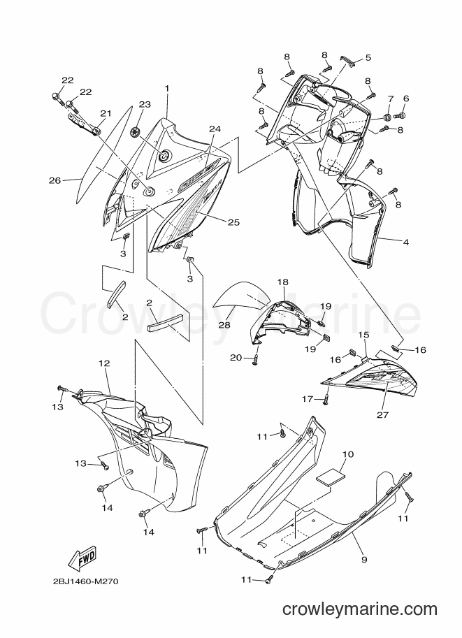 2013 Scooter AL115FGC - AL115FGC (2BJA) [010] - LEG SHIELD