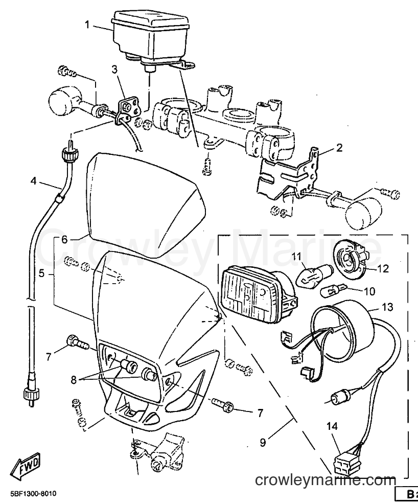1998 Dirt Bike WR400F - WR400F (5BF2) [999] - COWLING