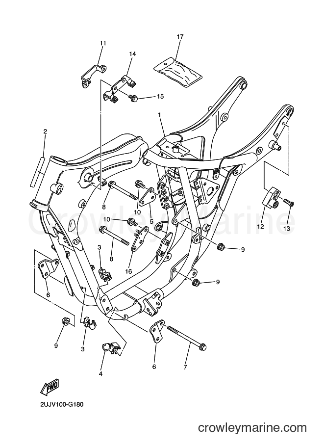 Yamaha Motors XV250 (2UJX) [010] - FRAME
