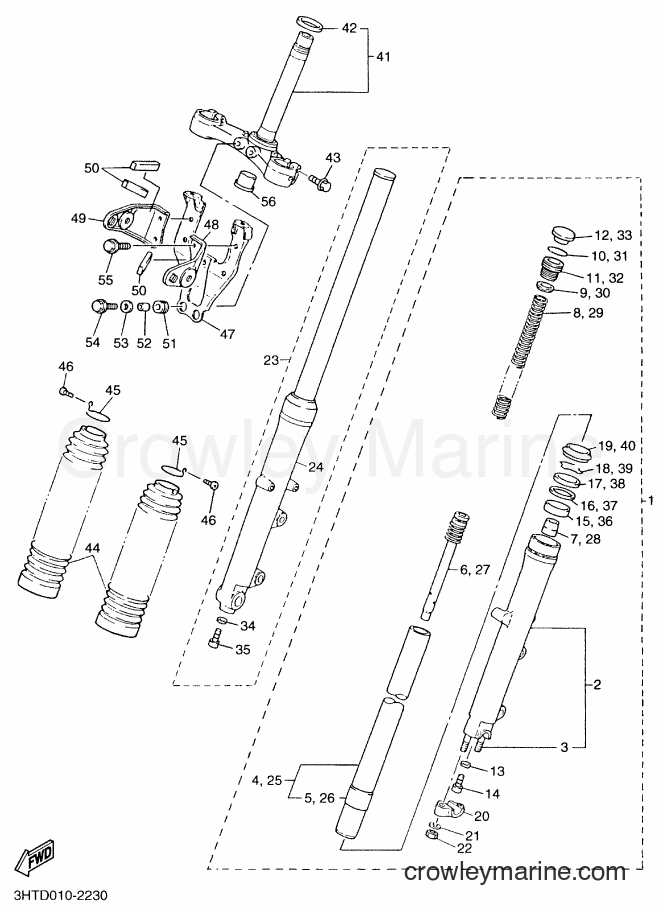 2013 Street Bike SR400 - SR400 (3HTV) [010] - FRONT FORK