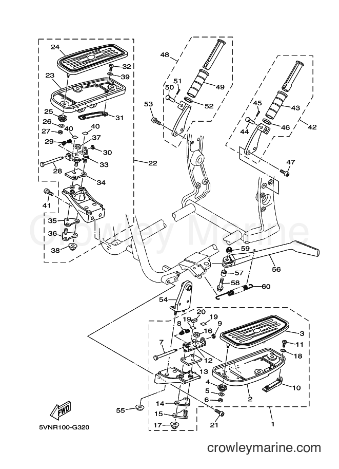 Yamaha Motors XV1700A (35S3) [010] - STAND & FOOTREST
