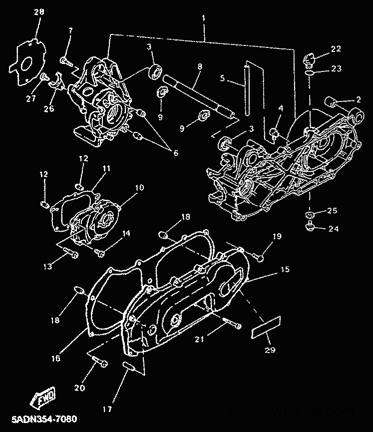 Yamaha Motors YN50 (5BV7) [010] - CRANKCASE