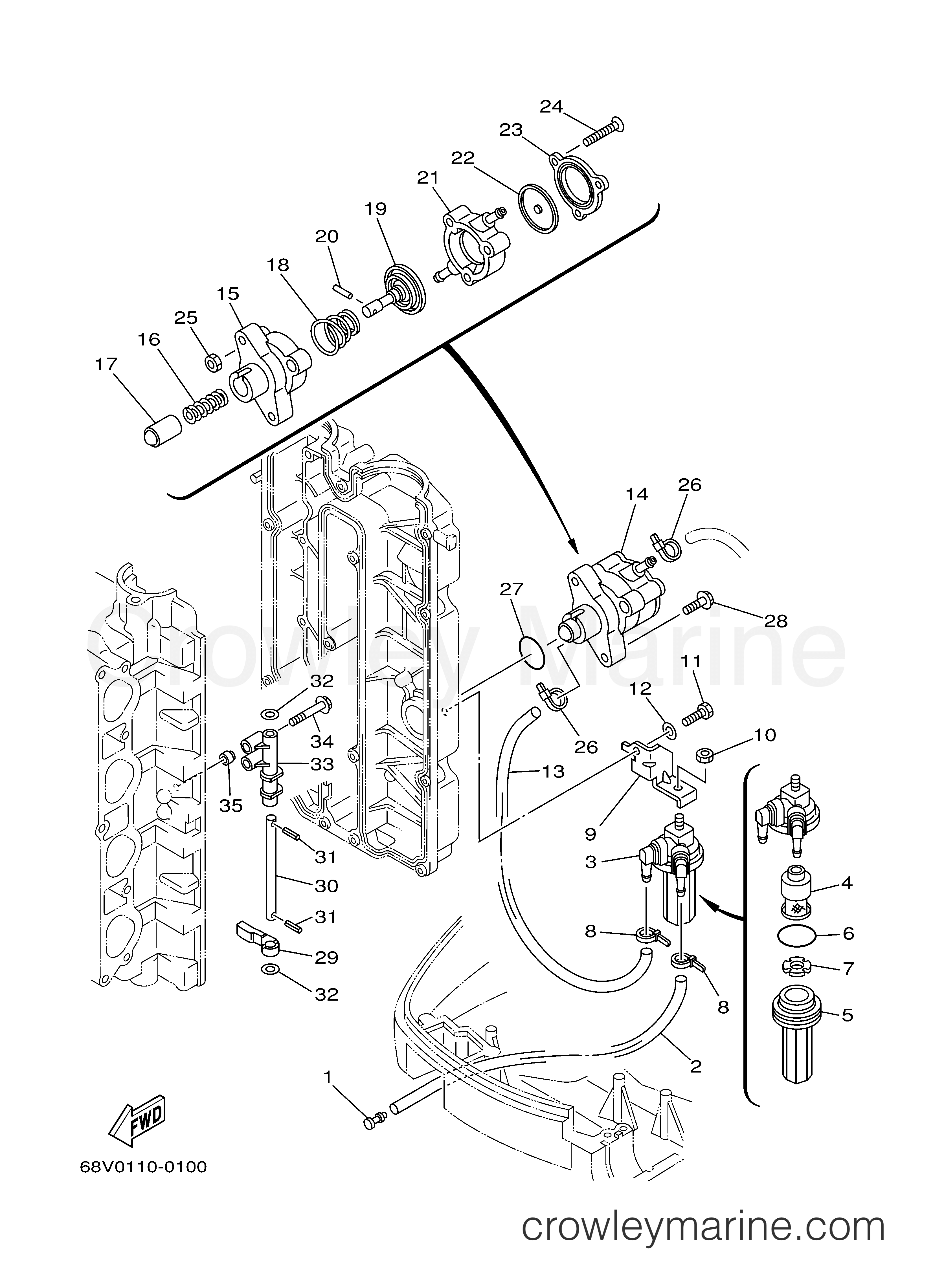 Yamaha Motors LF115TXRY - FUEL 1