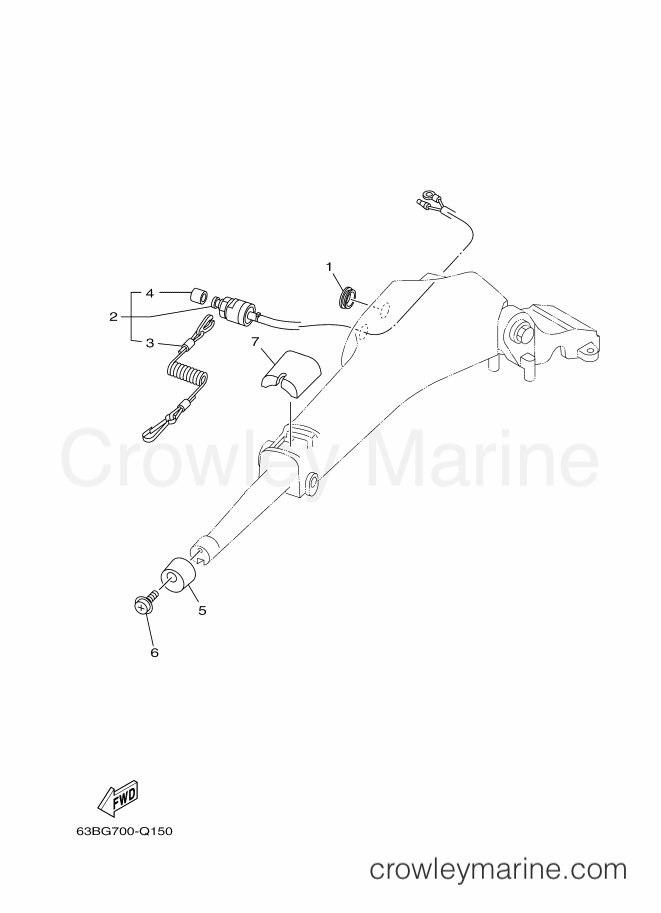 Yamaha Motors 40VMHO (63BG) [080] - STEERING 2