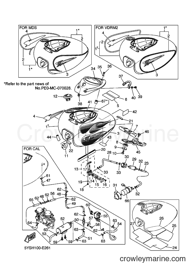 2006 Cruiser XVS1100A - XVS1100A (5YSK) [010] - FUEL TANK
