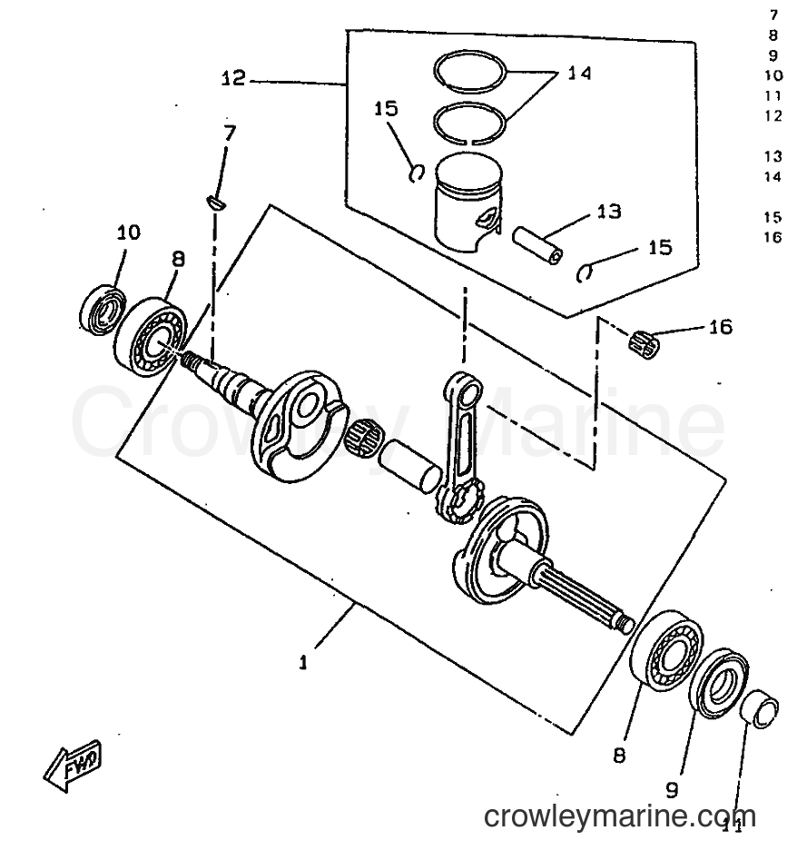 1998 Scooter CW50RSX - CW50RSX (5CD3) [010] - CRANKSHAFT & PISTON