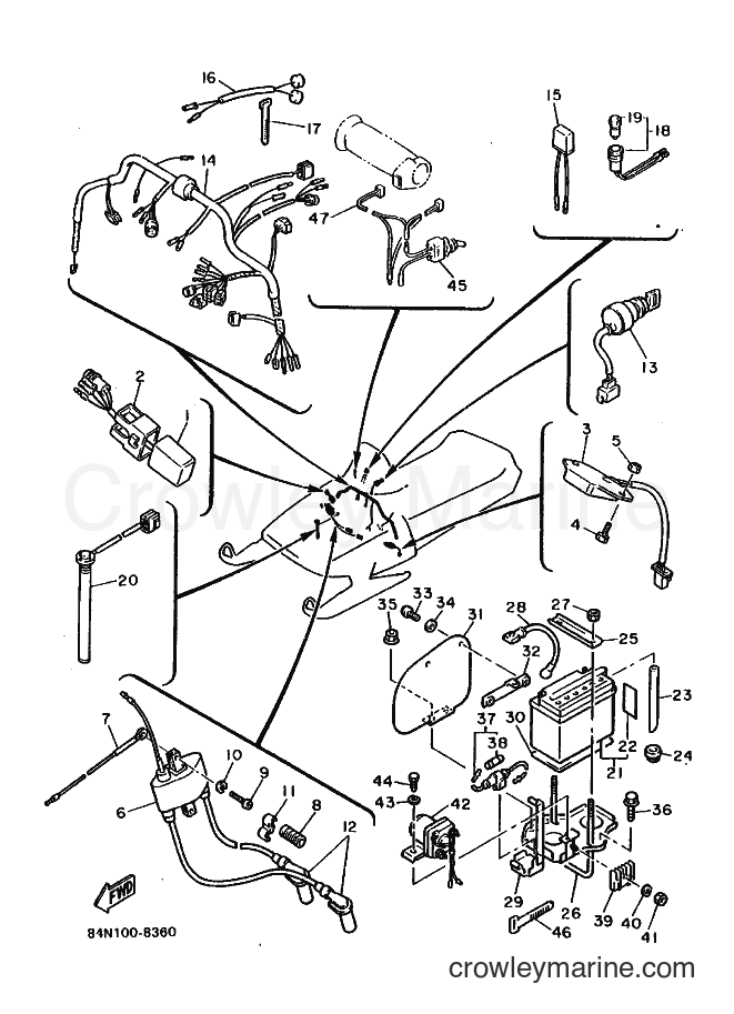 Yamaha Motors EX570BS8 (84N0) [020] - ELECTRICAL 1