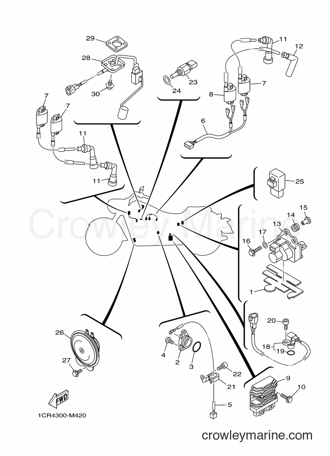 2013 Cruiser XV1900A - XV1900A (1CR4) [040] - ELECTRICAL 1