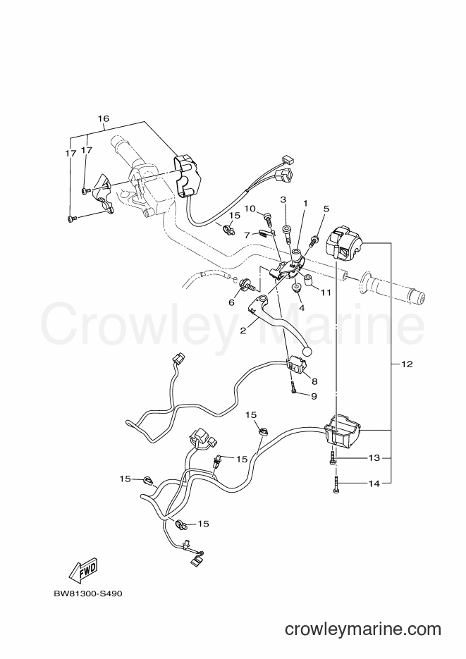 2017 Street Bike MTN1000D - MTN1000D (BW81) [050] - HANDLE SWITCH & LEVER