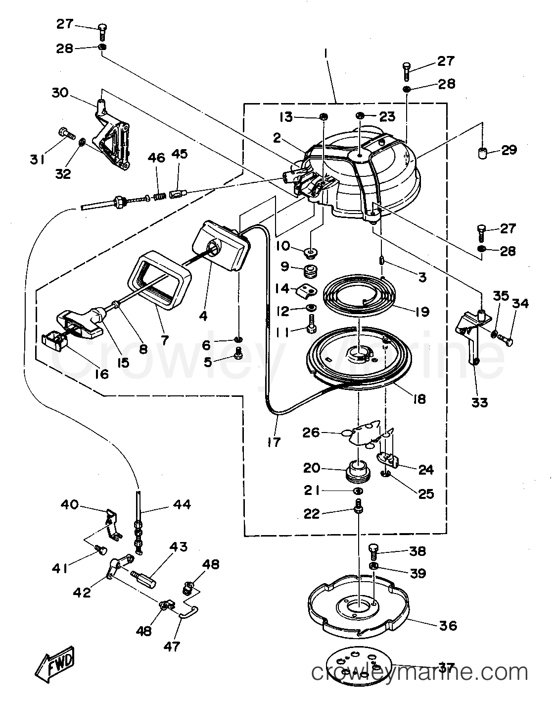 Yamaha Motors 40TLRS - STARTER (40MH)
