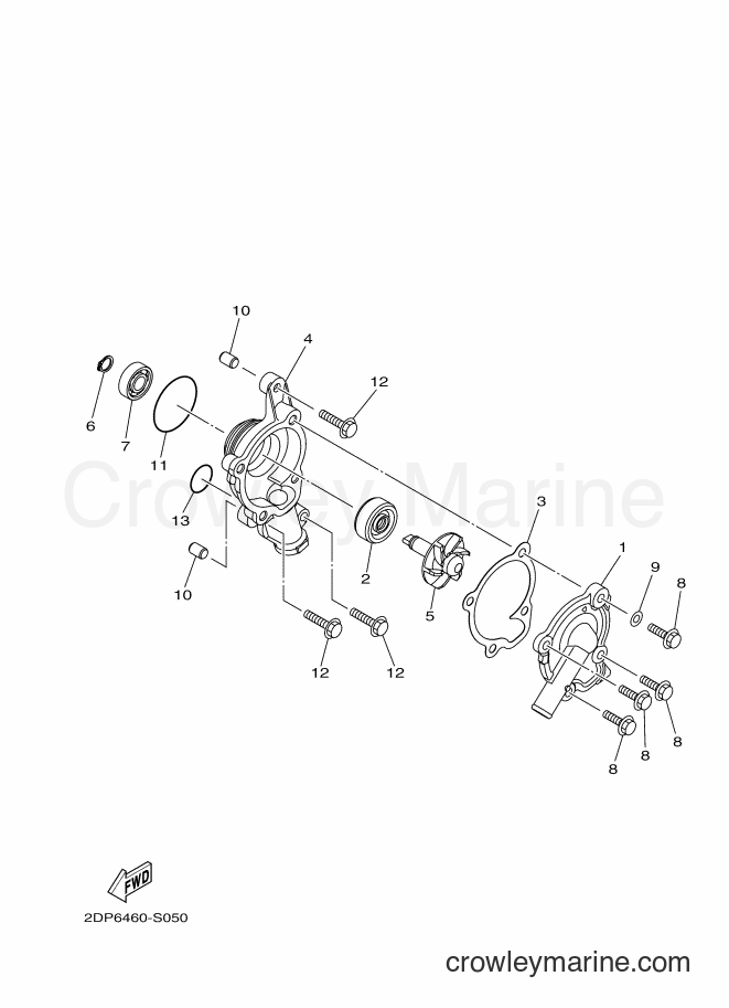 2017 Scooter MWS125-A - MWS125-A (BR71) [010] - WATER PUMP