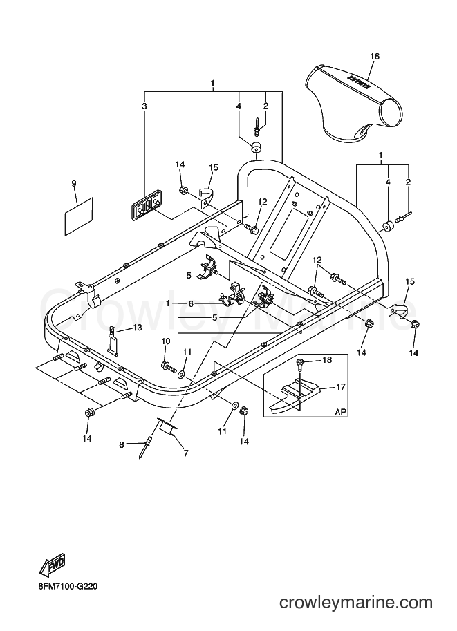 Yamaha Motors RS10SUV (8FM8) [010] - STEERING GATE
