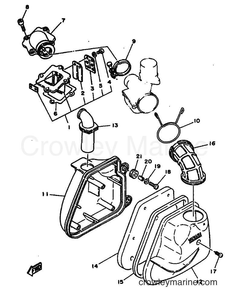 Yamaha Motors YN50 (5BW1) [010] - INTAKE