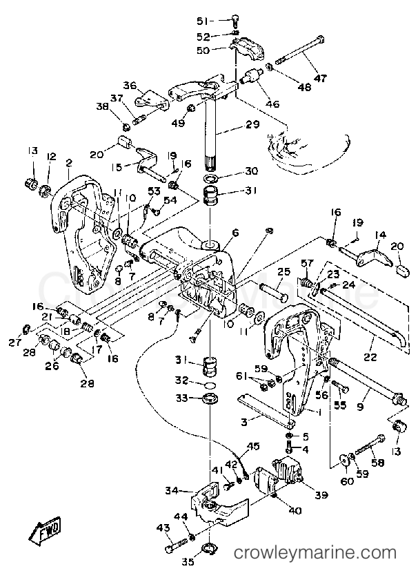 Yamaha Motors PRO50LG - BRACKET