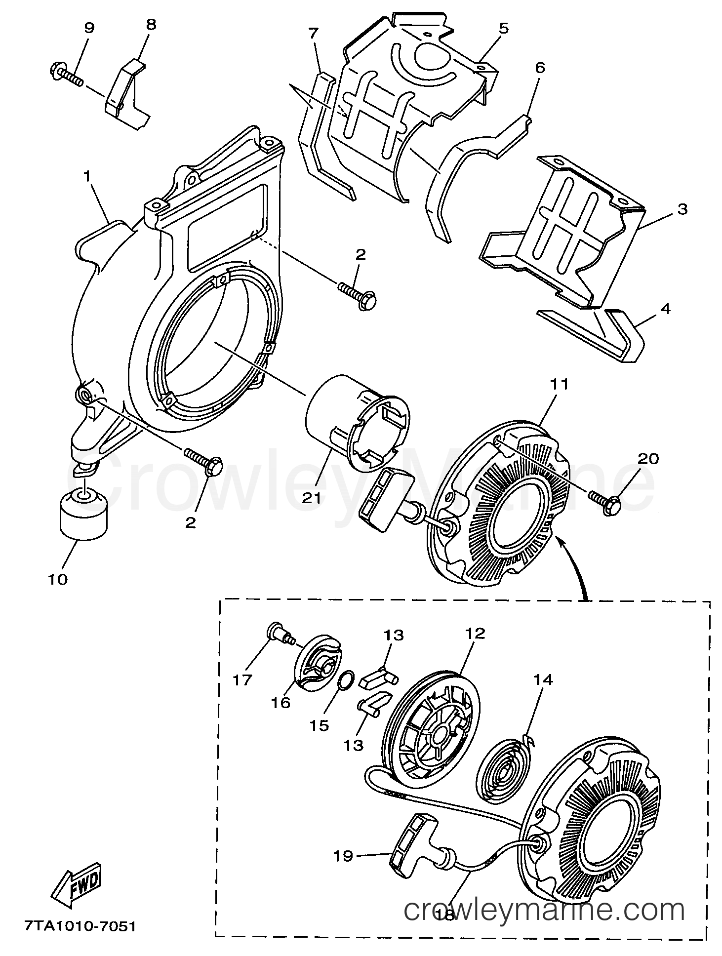 Yamaha Motors EF1000AX - AIR SHROUD STARTER