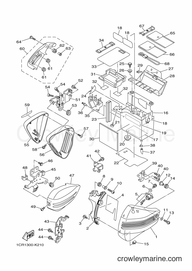 Yamaha Motors XV1900A (1CR3) [040] - SIDE COVER