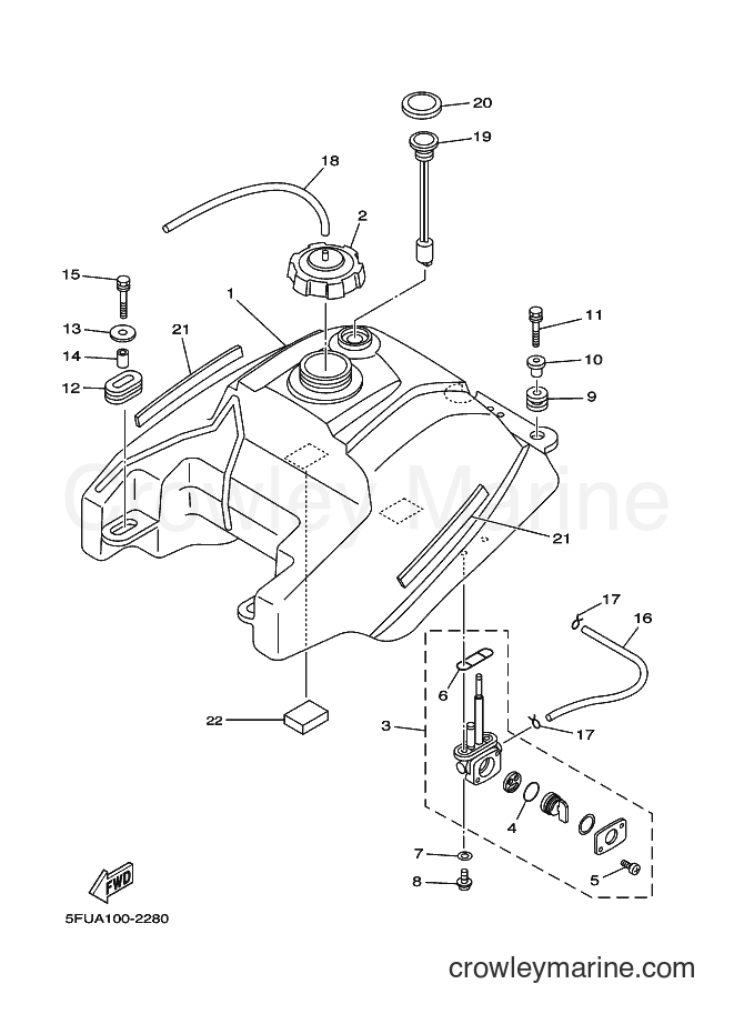 2002 ATV YFM400FWN - YFM400FWN (5FUB) [010] - FUEL TANK