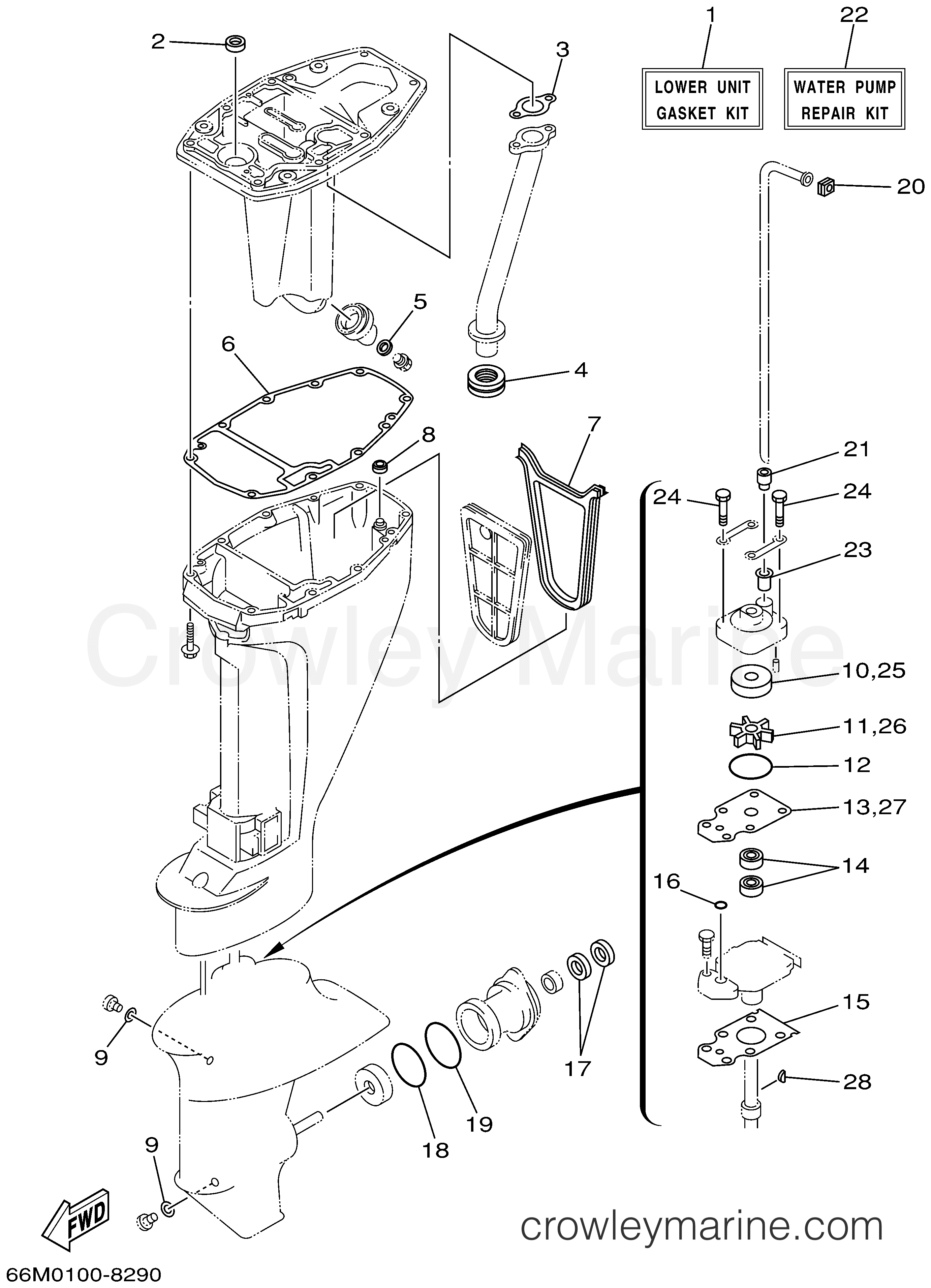 Yamaha Motors F15MSHA - REPAIR KIT 3