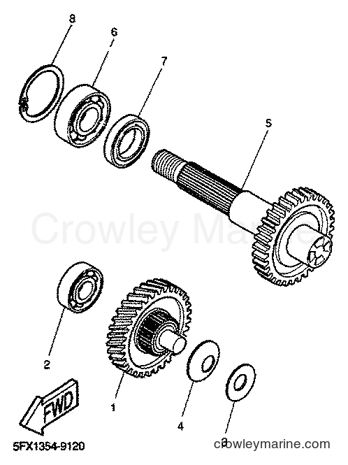 2001 Scooter EW50 - EW50 (5JH3) [040] - TRANSMISSION