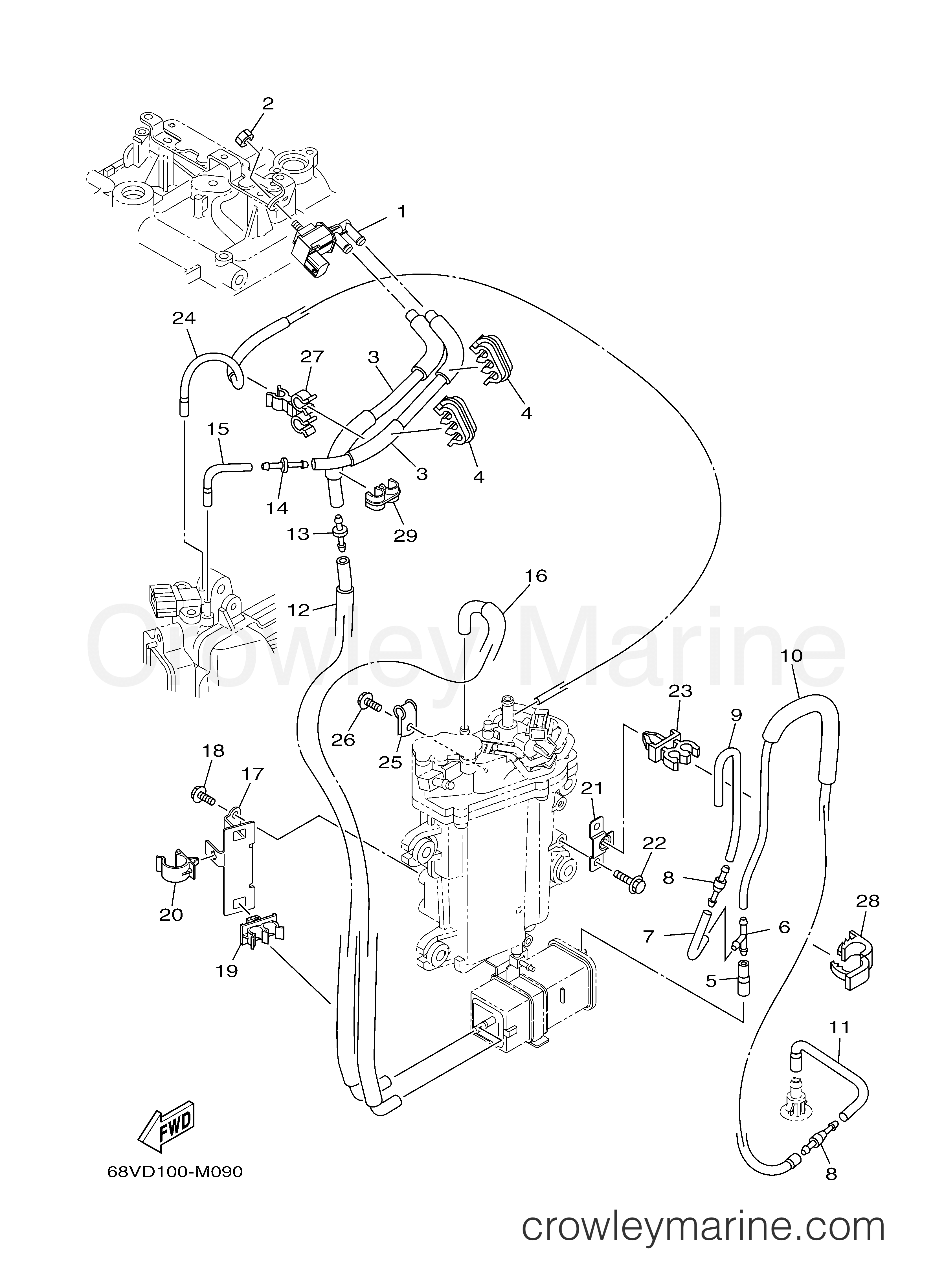 Yamaha Motors LF115XA - INTAKE 3