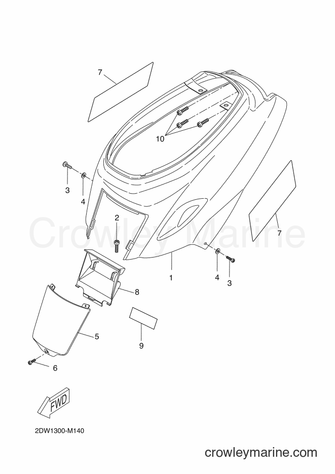 Yamaha Motors CW50E (2DW1) [060] - SIDE COVER