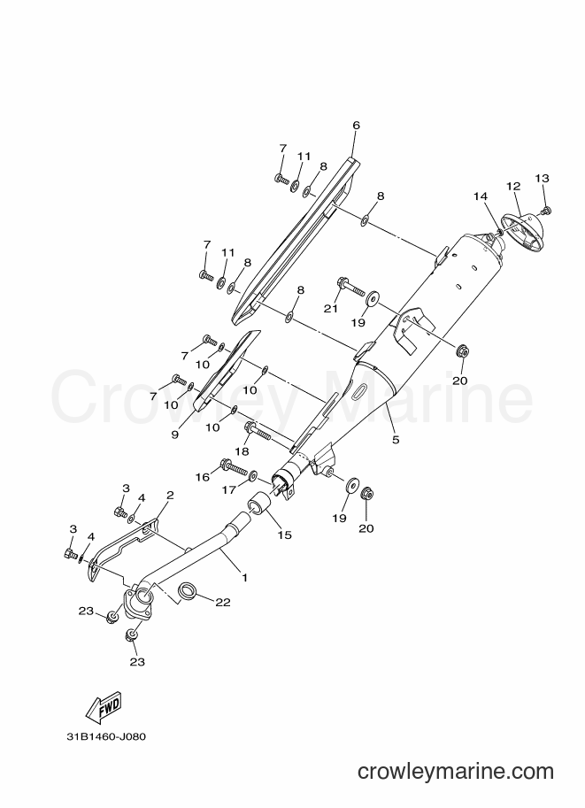 2011 Scooter T115SEC - T115SEC (31B4) [010] - EXHAUST