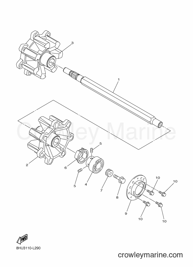 2014 Snowmobile RFX10RMS - RFX10RMS (8HRA) [010] - TRACK DRIVE 1