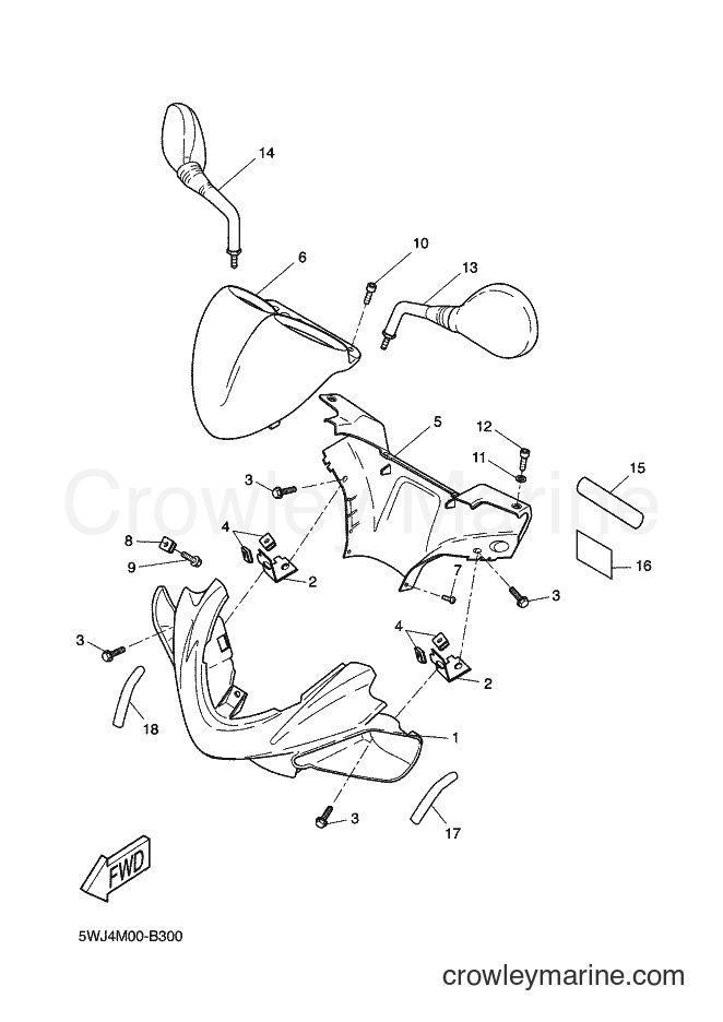2003 Scooter YQ50L - YQ50L (5WJ4) [060] - COWLING 1