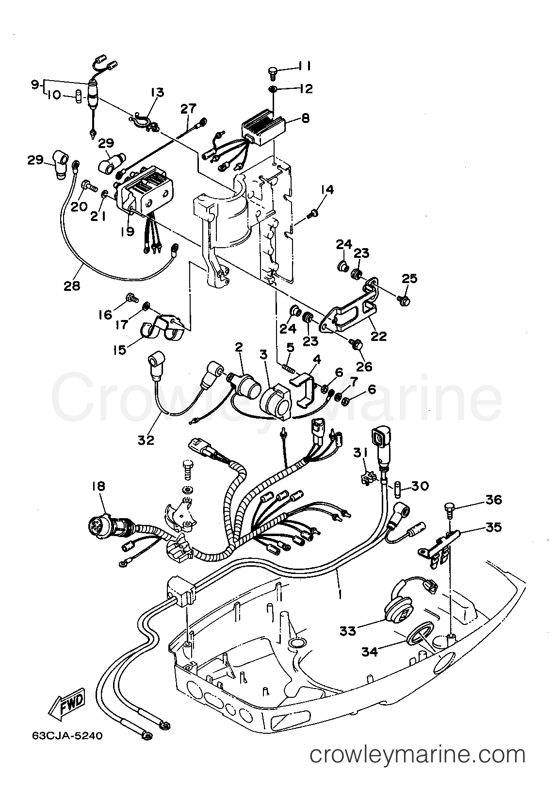 Yamaha Motors 50EJRT - ELECTRICAL 2 (ER TR)