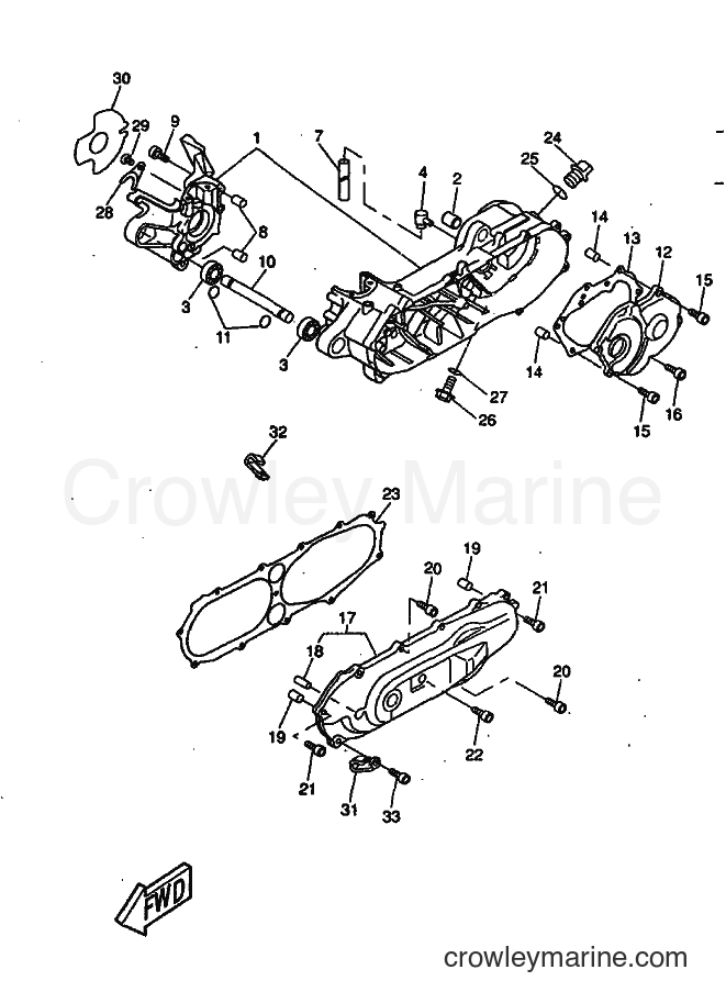 1999 Scooter CW50 - CW50 (4VVR) [010] - CRANKCASE