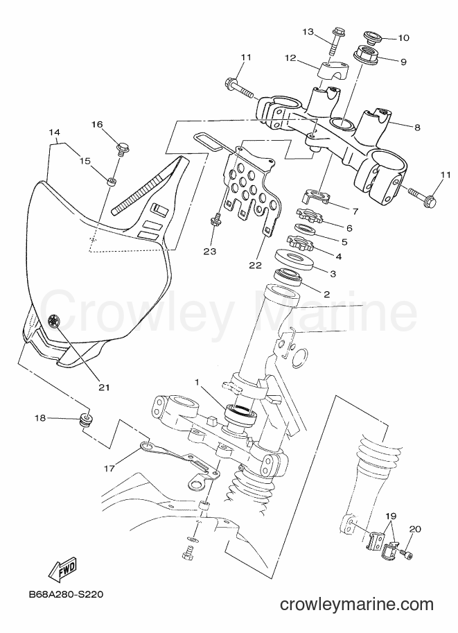 2018 Dirt Bike TT-R230 - TT-R230 (B68B) [010] - STEERING