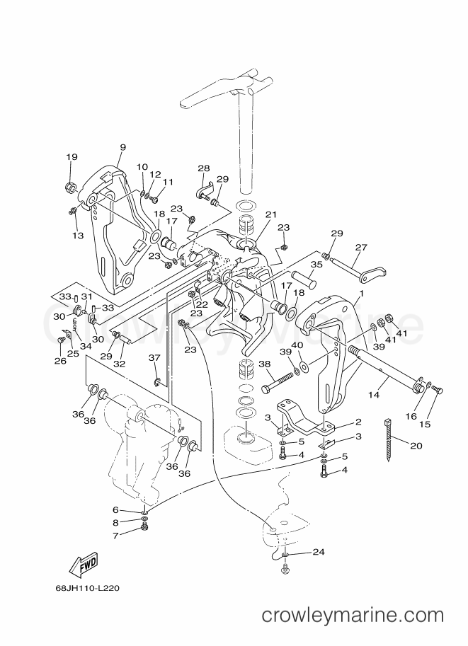 Yamaha Motors 200AETL (60HD) [030] - BRACKET 1