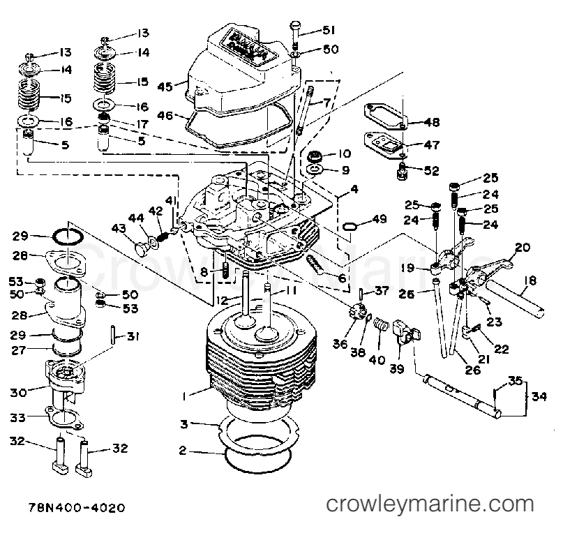 Yamaha Motors EDA5000DVE - CYLINDER CYLINDER HEAD
