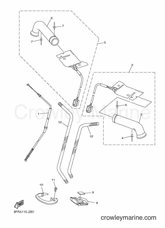 Yamaha Motors RX10ST2 (8HN4) [010] - CONTROL CABLE